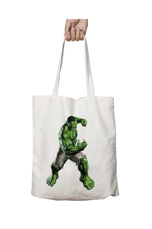 Art hedi̇ye Hulk Yeşil Dev iki Taraf Kalıcı Yıkanabilir Okul Plaj Omuz Bez Çanta