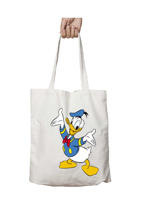 Art hedi̇ye Donald Duck PNG File iki Taraf Kalıcı Yıkanabilir Okul Plaj Omuz Bez Çanta