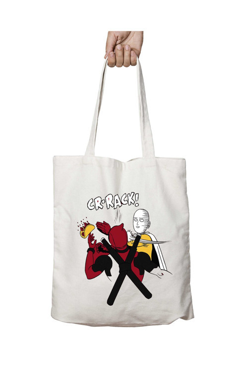 Art hedi̇ye One Punch Man Deadpool Slap Taco iki Taraf Kalıcı Yıkanabilir Okul Plaj Omuz Bez Çanta