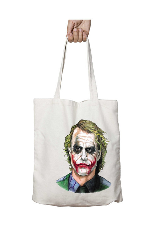 Art hedi̇ye Joker Joker köstebek iki Taraf Kalıcı Yıkanabilir Okul Plaj Omuz Bez Çanta