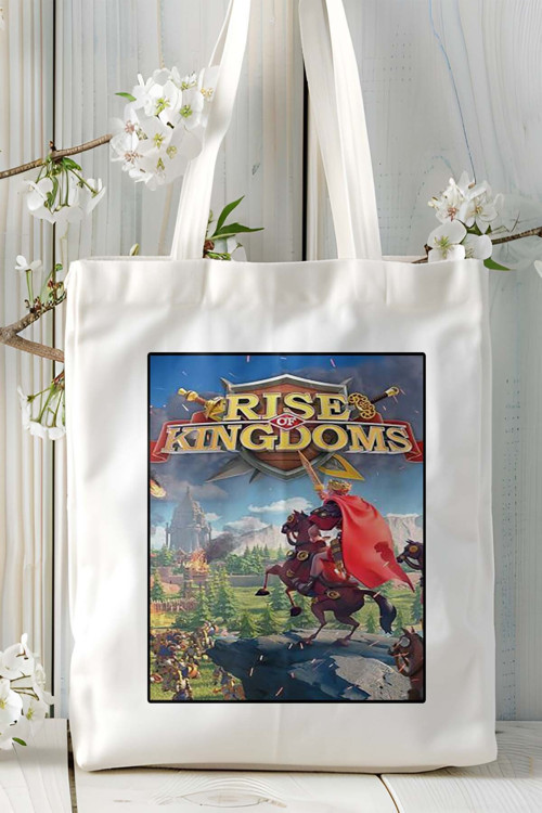 Art hedi̇ye rise of kingdoms Mobil Oyun Baskılı Omuz Çanta Çift tafaflı baskı kişiye özel 10