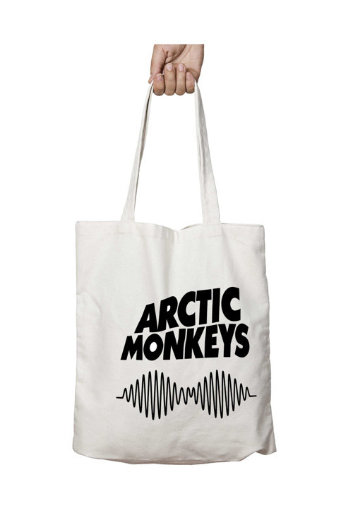 Art hedi̇ye Arctic Monkeys Dalga iki Taraf Kalıcı Yıkanabilir Okul Plaj Omuz Bez Çanta