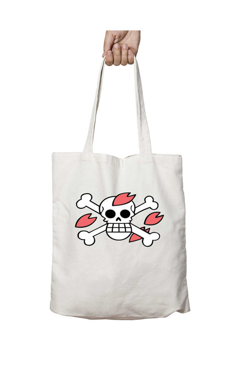 Art hedi̇ye One Piece - Chopper Flag iki Tarafı Kalıcı Baskılı Yıkanabilir Okul Plaj Omuz Bez Çantası