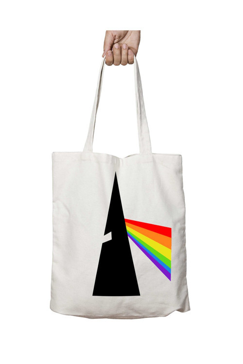 Art hedi̇ye Pink Floyd iki Tarafı Kalıcı Baskılı Yıkanabilir Okul Plaj Omuz Bez Çantası