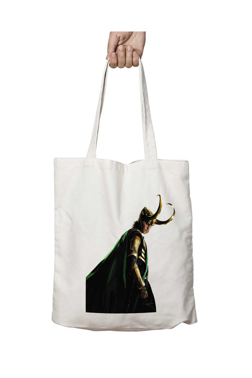 Art hedi̇ye Loki iki Taraf Kalıcı Yıkanabilir Okul Plaj Omuz Bez Çanta