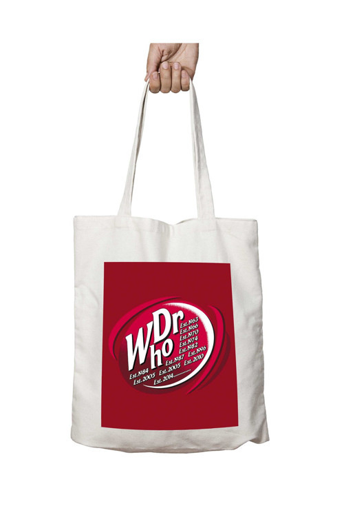 Art hedi̇ye Dr Who Dr Pepper Doctor Who Bbc iki Tarafı Kalıcı Baskılı Yıkanabilir Okul Plaj Omuz Bez Çantası