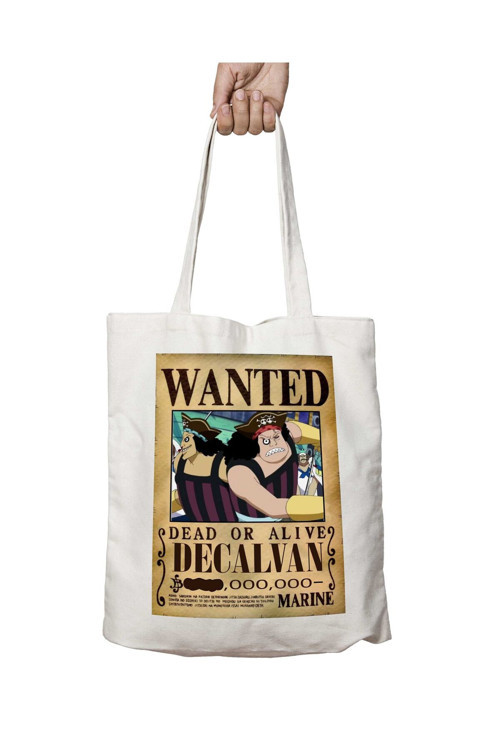 Art hedi̇ye Wanted Decalvan Anime iki Tarafı Kalıcı Baskılı Yıkanabilir Çanta