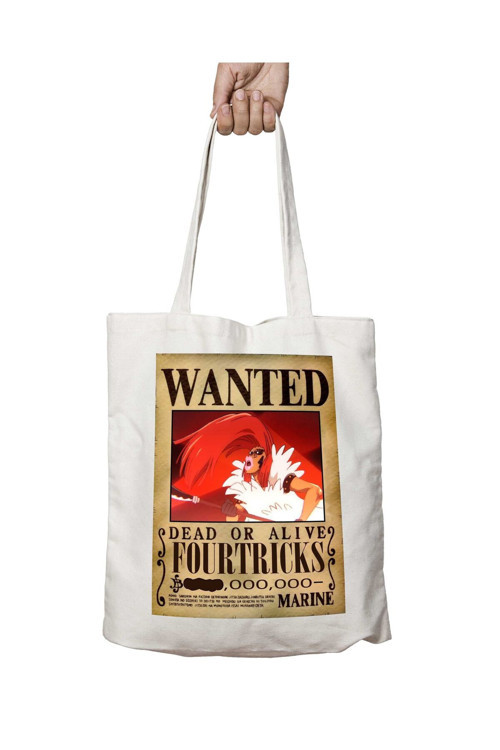Art hedi̇ye Wanted Fourtricks Anime iki Tarafı Kalıcı Baskılı Yıkanabilir Çanta