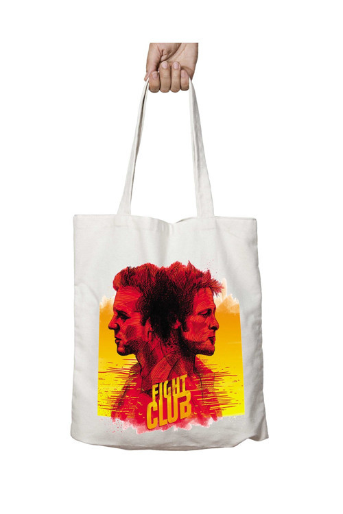Art hedi̇ye Fight Club Film iki Tarafı Kalıcı Baskılı Yıkanabilir Çanta