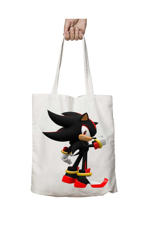 Art hedi̇ye Sonic-The-Hedgehog-PNG-8 iki Tarafı Kalıcı Baskılı Yıkanabilir Çanta