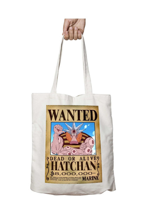 Art hedi̇ye Wanted Hatchan Anime iki Tarafı Kalıcı Baskılı Yıkanabilir Okul Plaj Omuz Bez Çantası