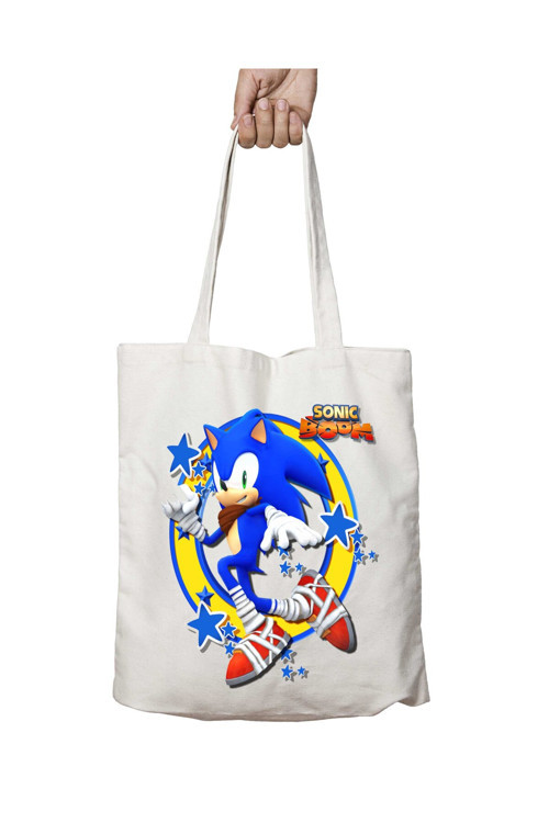 Art hedi̇ye Sonic The Hedgehog Sonic Boom iki Tarafı Kalıcı Baskılı Yıkanabilir Çanta