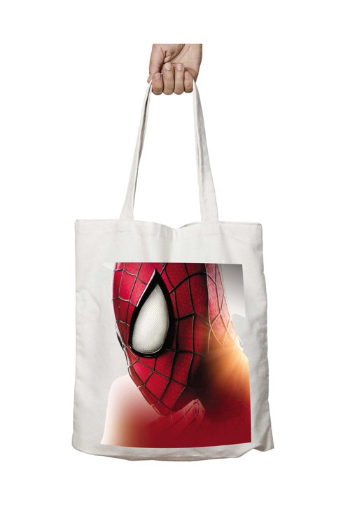 Art hedi̇ye Superman Süper Adam Poster iki Tarafı Kalıcı Baskılı Yıkanabilir Okul Plaj Omuz Bez Çantası