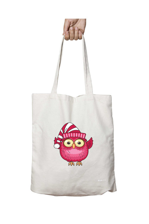 Art hedi̇ye owl baykuş parti iki Tarafı Kalıcı Baskılı Yıkanabilir Çanta