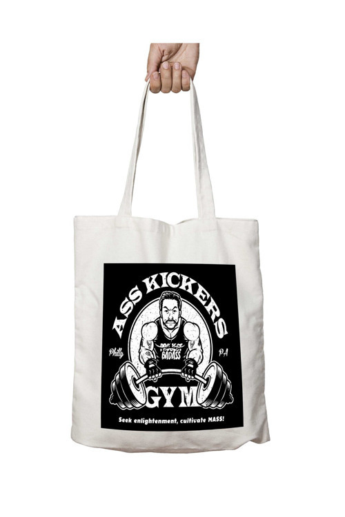 Art hedi̇ye Mac Ass Kickers Gym Always Sunny In Philadelphia iki Tarafı Kalıcı Baskılı Yıkanabilir Çanta