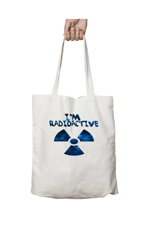 Art hedi̇ye RADIOACTIVE iki Tarafı Kalıcı Baskılı Yıkanabilir Okul Plaj Omuz Bez Çantası