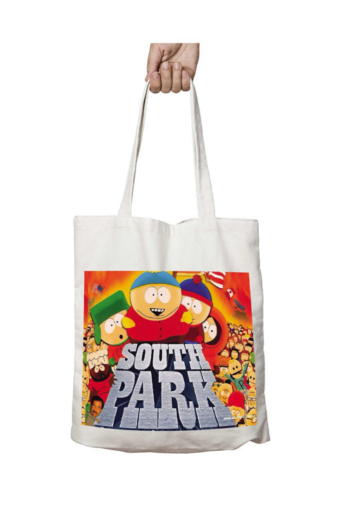 Art hedi̇ye South Park Animasyon iki Tarafı Kalıcı Baskılı Yıkanabilir Çanta
