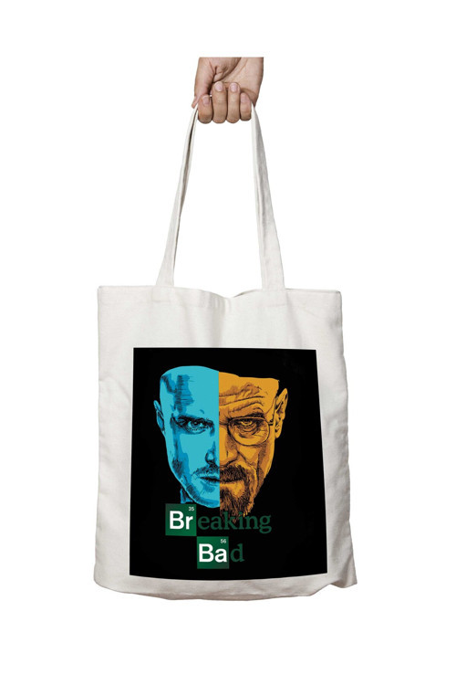 Art hedi̇ye Breaking Bad Iki Tarafı Kalıcı Baskılı Yıkanabilir Çanta