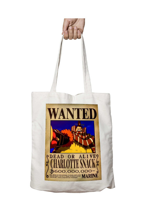 Art hedi̇ye Wanted Charlotte Snack Anime iki Tarafı Kalıcı Baskılı Yıkanabilir Çanta