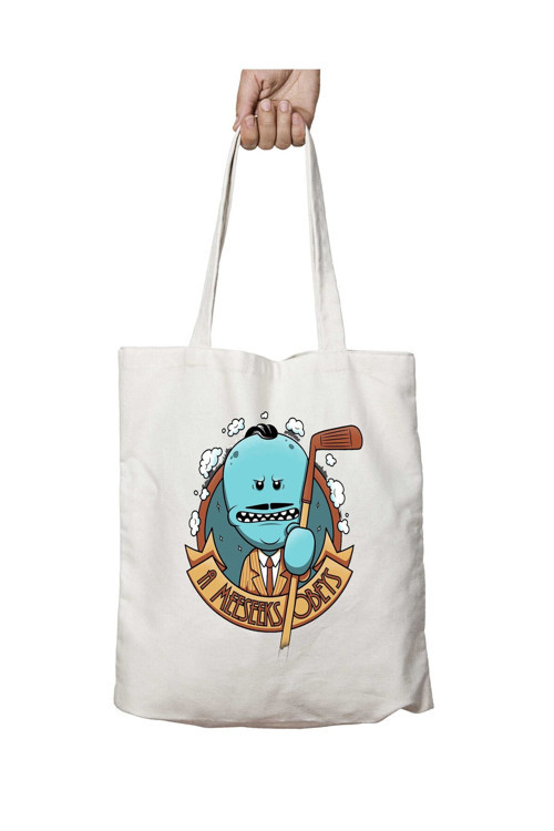 Art hedi̇ye Rick Ve Morty İtaat iki Tarafı Kalıcı Baskılı Yıkanabilir Çanta