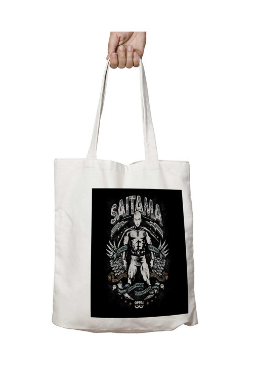 Art hedi̇ye Saitama Hero For Fun One Punch Man iki Tarafı Kalıcı Baskılı Yıkanabilir Çanta