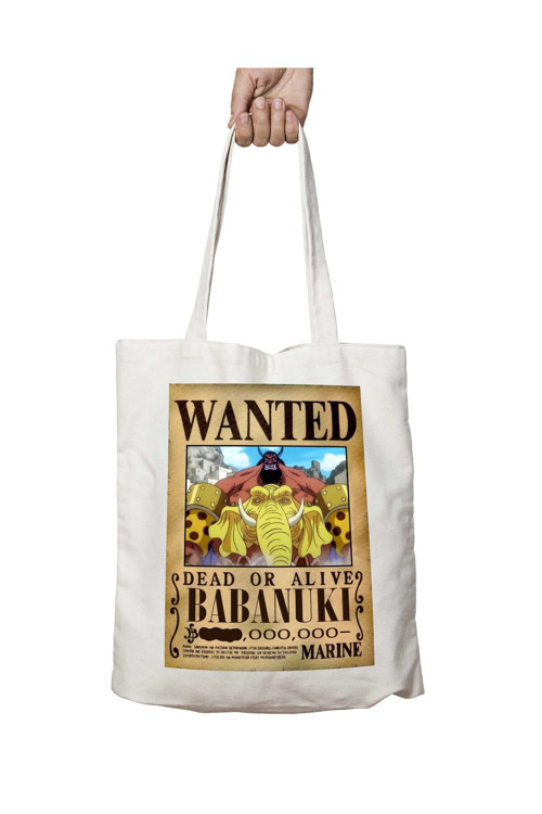 Art hedi̇ye Wanted Babanuki Anime iki Tarafı Kalıcı Baskılı Yıkanabilir Çanta