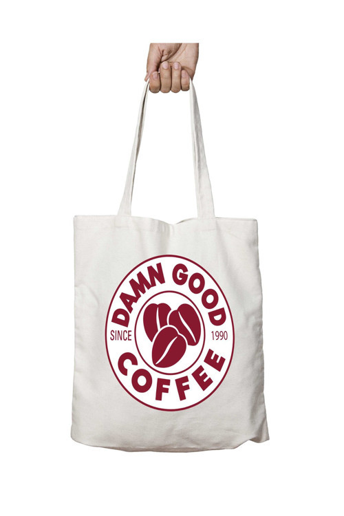 Art hedi̇ye Twin Peaks Damn Good Costa Coffee iki Tarafı Kalıcı Baskılı Yıkanabilir Çanta