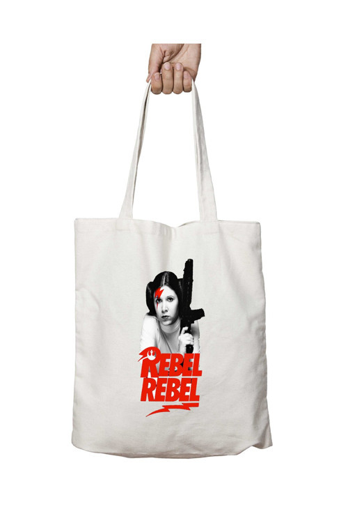 Art hedi̇ye Princess Leia Rebel Rebel Star Wars iki Tarafı Kalıcı Baskılı Yıkanabilir Çanta