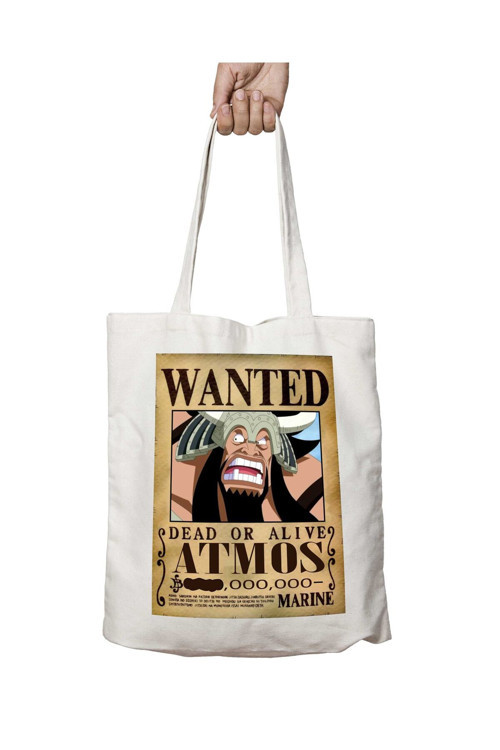 Art hedi̇ye Wanted Atmos Anime iki Tarafı Kalıcı Baskılı Yıkanabilir Çanta