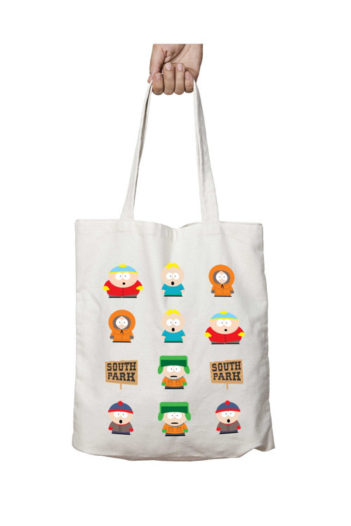 Art hedi̇ye South Park İkonlar Karakterler En Çok Satılan iki Tarafı Kalıcı Baskılı Yıkanabilir Çanta