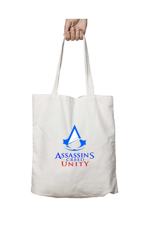 Art hedi̇ye Assassins Creed Unity iki Tarafı Kalıcı Baskılı Yıkanabilir Okul Plaj Omuz Bez Çantası
