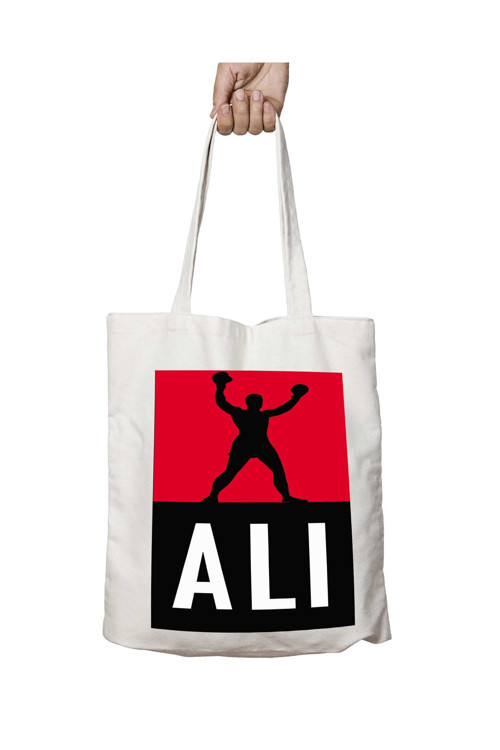 Art hedi̇ye Muhammed Ali Boks Boksör iki Tarafı Kalıcı Baskılı Yıkanabilir Okul Plaj Omuz Bez Çantası