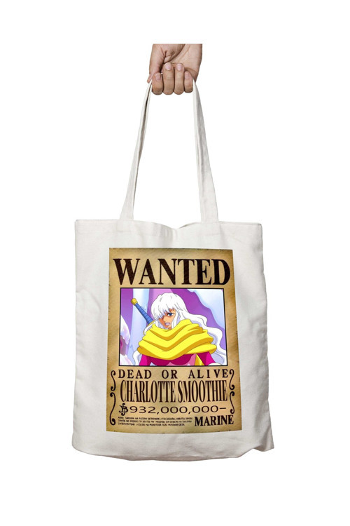 Art hedi̇ye Wanted Charlotte Smoothie Anime iki Tarafı Kalıcı Baskılı Yıkanabilir Çanta