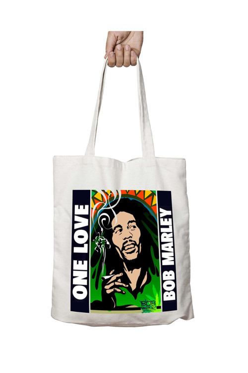 Art hedi̇ye Bob Marley One Love Albüm Kapak iki Tarafı Kalıcı Baskılı Yıkanabilir Çanta