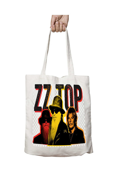 Art hedi̇ye ZZ Top iki Tarafı Kalıcı Baskılı Yıkanabilir Okul Plaj Omuz Bez Çantası