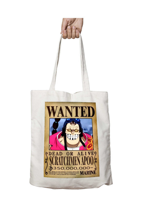 Art hedi̇ye Wanted Scratchmen Apoo Anime iki Tarafı Kalıcı Baskılı Yıkanabilir Çanta