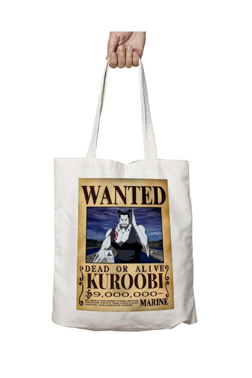 Art hedi̇ye Wanted Kuroobi Anime iki Tarafı Kalıcı Baskılı Yıkanabilir Okul Plaj Omuz Bez Çantası