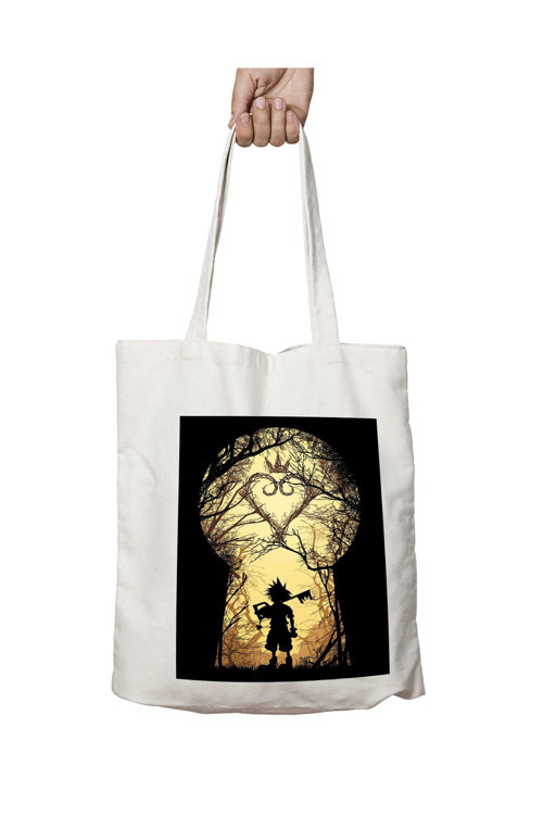 Art hedi̇ye Kingdom Hearts Art Forest Lockiki iki Tarafı Kalıcı Baskılı Yıkanabilir Çanta
