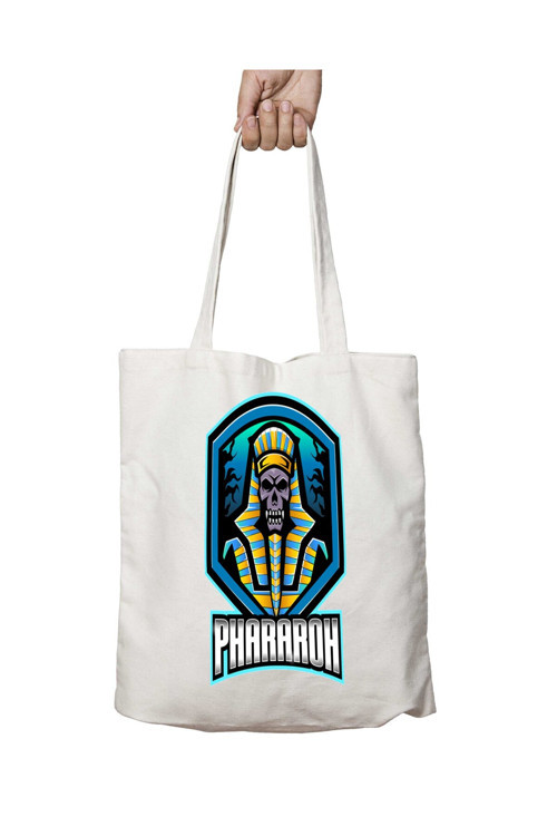 Art hedi̇ye Pharaoh iki Tarafı Kalıcı Baskılı Yıkanabilir Çanta