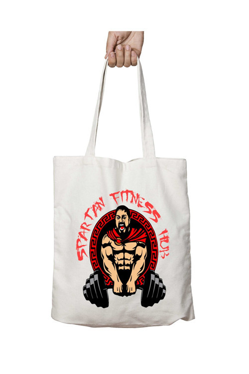 Art hedi̇ye Spartans Gym Fitness 3 iki Tarafı Kalıcı Baskılı Yıkanabilir Çanta