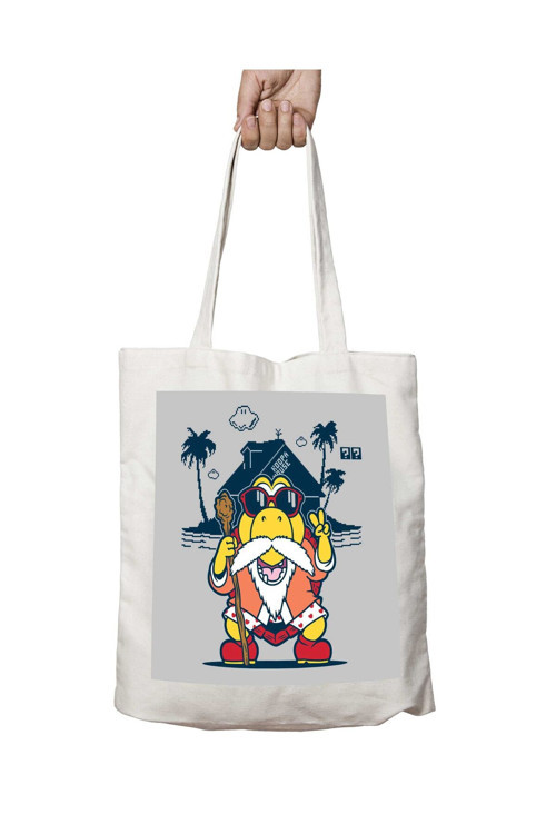 Art hedi̇ye Turtle Hermit Koopa House Mario iki Tarafı Kalıcı Baskılı Yıkanabilir Çanta