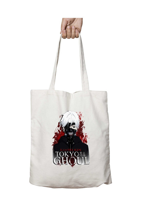 Art hedi̇ye Tokyo Ghoul 3 iki Tarafı Kalıcı Baskılı Yıkanabilir Çanta