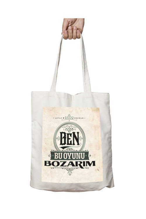 Art hedi̇ye Ben Bu Oyunu Bozarım iki Tarafı Kalıcı Baskılı Yıkanabilir Çanta