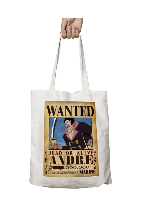 Art hedi̇ye Wanted Andre Anime iki Tarafı Kalıcı Baskılı Yıkanabilir Çanta