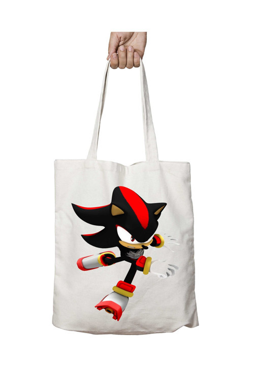 Art hedi̇ye Sonic-The-Hedgehog-PNG-7 iki Tarafı Kalıcı Baskılı Yıkanabilir Çanta