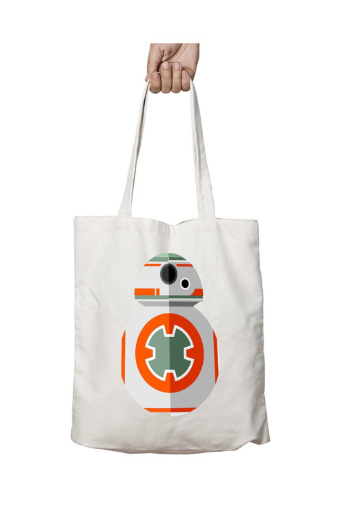 Art hedi̇ye Star Wars BB8 Droid Episode VII The Force Awakens iki Tarafı Kalıcı Baskılı Yıkanabilir Çanta