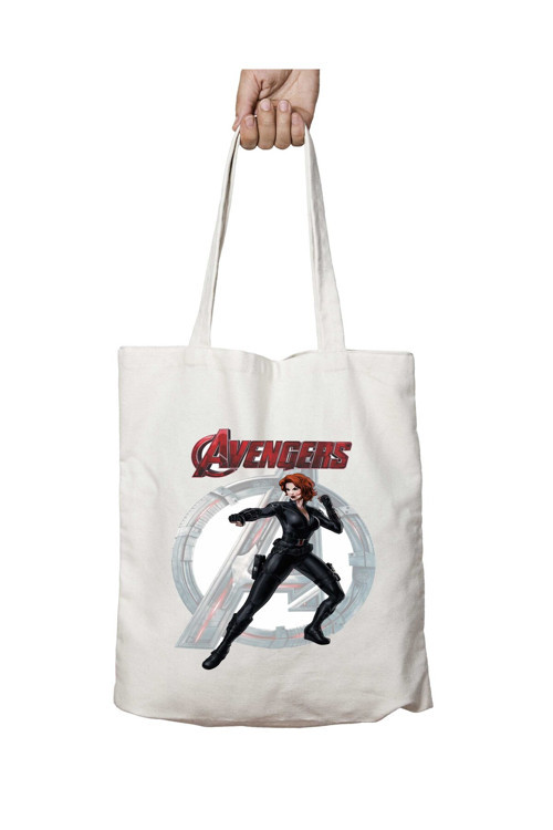 Art hedi̇ye Avengers Kadın iki Tarafı Kalıcı Baskılı Yıkanabilir Okul Plaj Omuz Bez Çantası