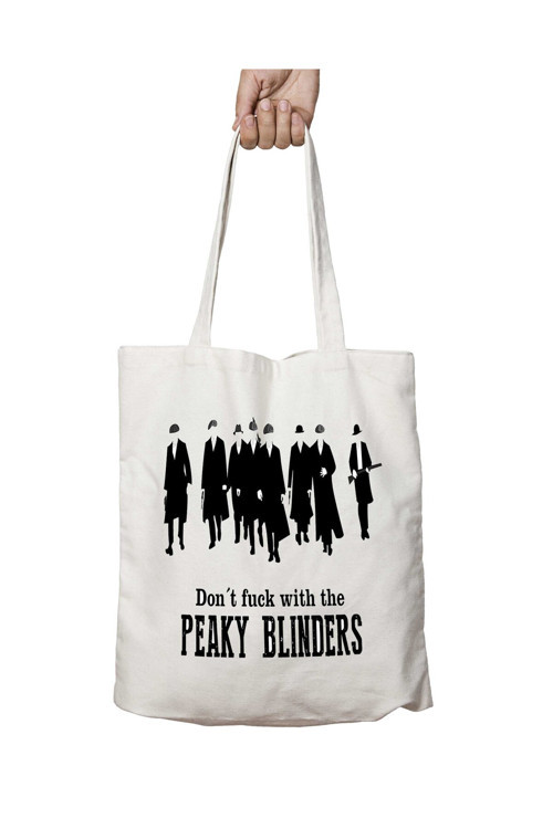 Art hedi̇ye Peaky Blinders 2 Replik iki Tarafı Kalıcı Baskılı Yıkanabilir Okul Plaj Omuz Bez Çantası
