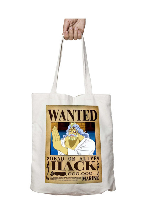 Art hedi̇ye Wanted Hack Anime iki Tarafı Kalıcı Baskılı Yıkanabilir Okul Plaj Omuz Bez Çantası