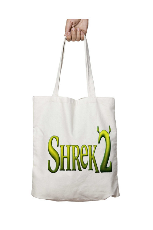 Art hedi̇ye Shrek 2 iki Tarafı Kalıcı Baskılı Yıkanabilir Çanta